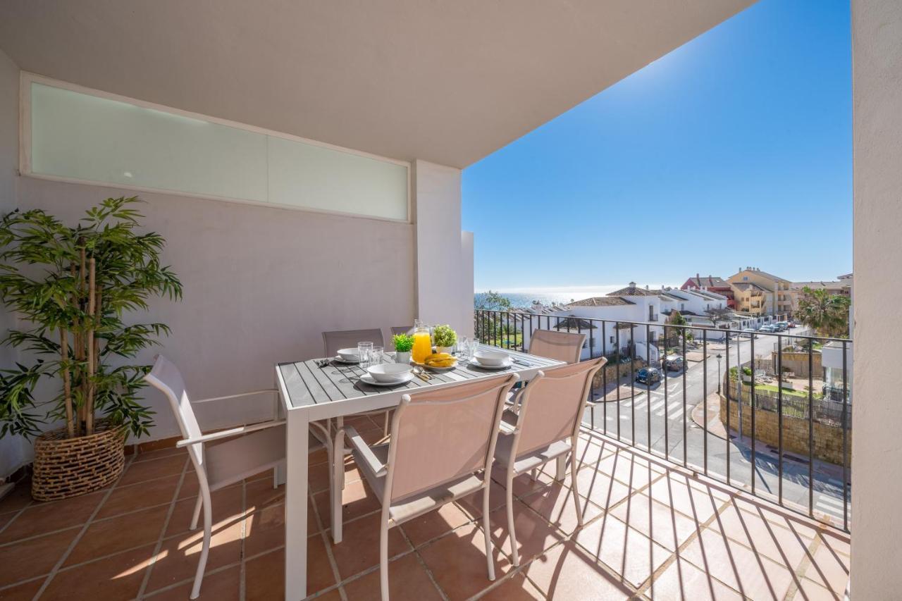 Apartamento Con Vistas Al Mar En Manilva Playa Luaran gambar