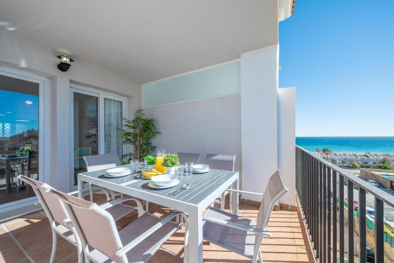 Apartamento Con Vistas Al Mar En Manilva Playa Luaran gambar