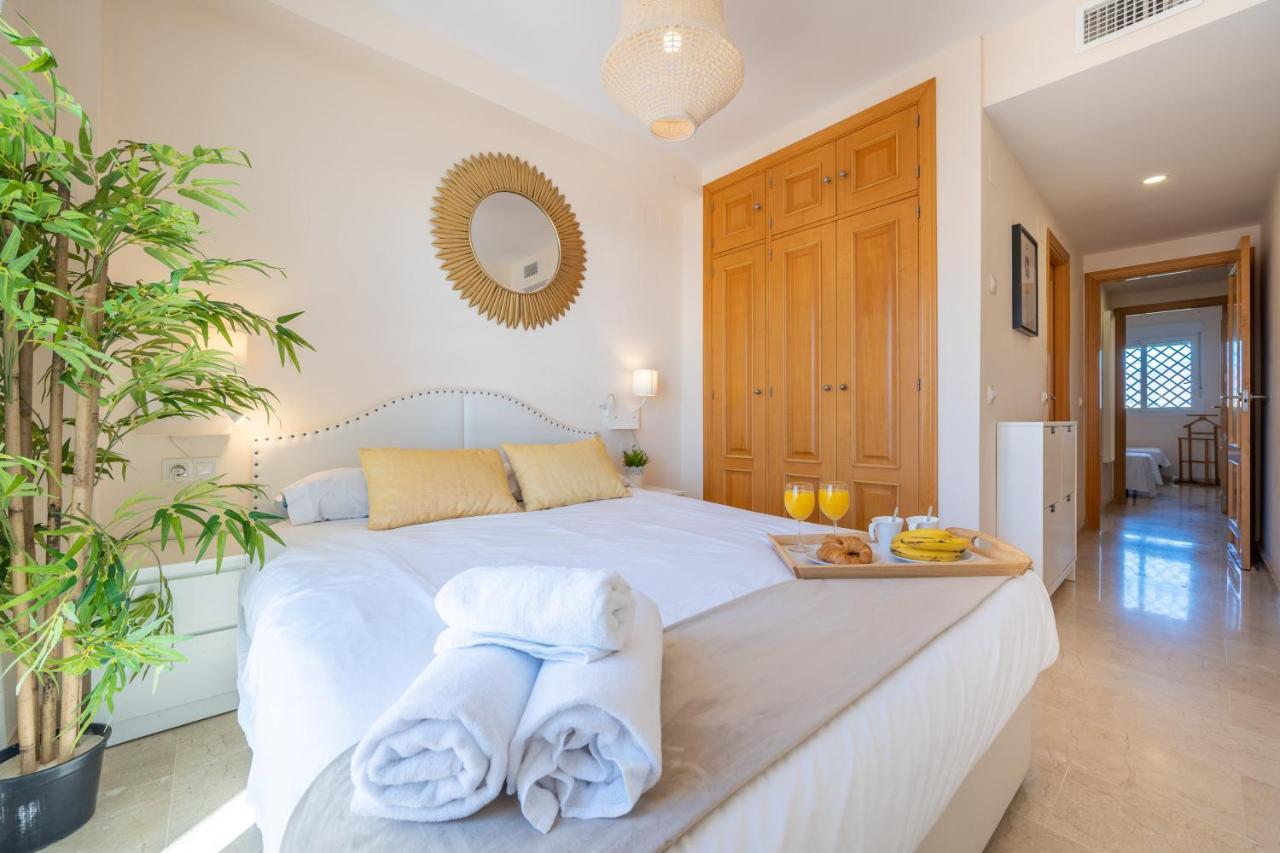 Apartamento Con Vistas Al Mar En Manilva Playa Luaran gambar