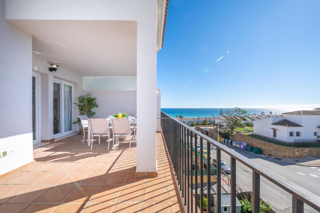 Apartamento Con Vistas Al Mar En Manilva Playa Luaran gambar